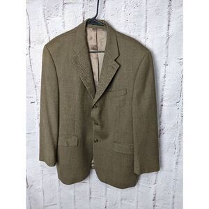 Ralph Lauren Sport Coat, Brown Herringbone, size 46S